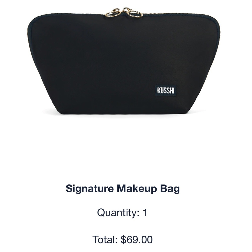 KUSSHI Signature Makeup Bag with Attachments
